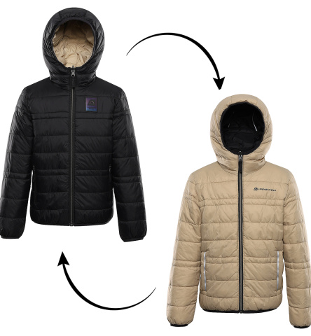 ALPINE PRO - DOUWO DĚTSKÁ OBOUSTRANNÁ BUNDA HI-THERM