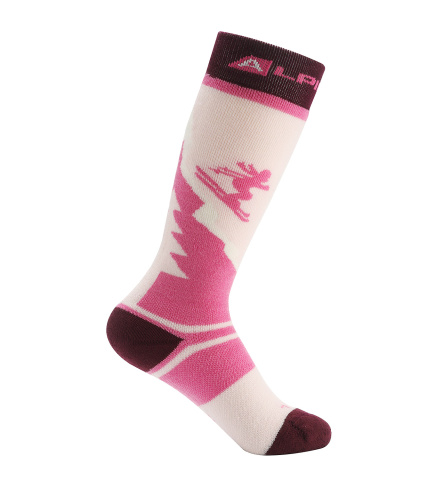 ALPINE PRO - SKYRO DĚTSKÉ LYŽAŘSKÉ PODKOLENKY Z MERINO WOOL