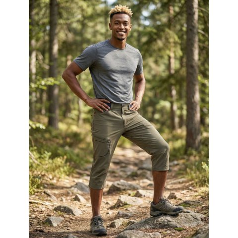 ALPINE PRO - WEDER 2 PÁNSKÉ SOFTSHELLOVÉ CAPRI KALHOTY