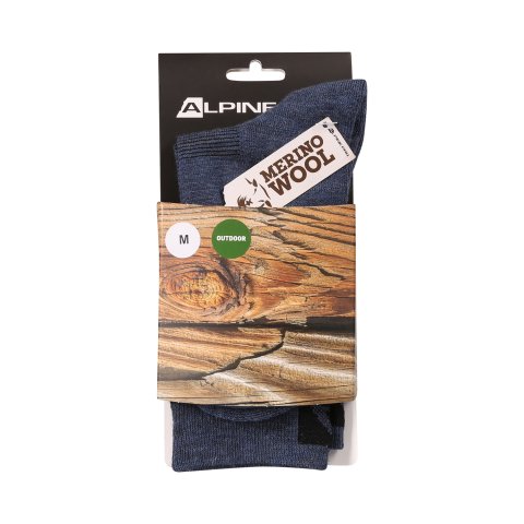 ALPINE PRO - ERATE ANTIBAKTERIÁLNE PONOŽKY Z MERINO VLNY