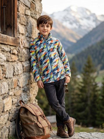 ALPINE PRO - EFLINO DĚTSKÁ FLEECOVÁ MIKINA SE SUPRATHERM