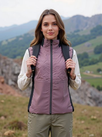 ALPINE PRO - BERFA 3 DÁMSKÁ LEHKÁ VESTA S VODOODPUDIVOU ÚPRAVOU