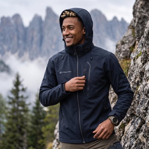 ALPINE PRO - GEDER PÁNSKÁ SOFTSHELLOVÁ BUNDA S MEMBRÁNOU