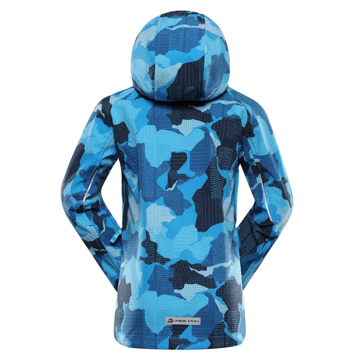 ALPINE PRO - EZORO DĚTSKÁ SOFTSHELLOVÁ BUNDA S MEMBRÁNOU