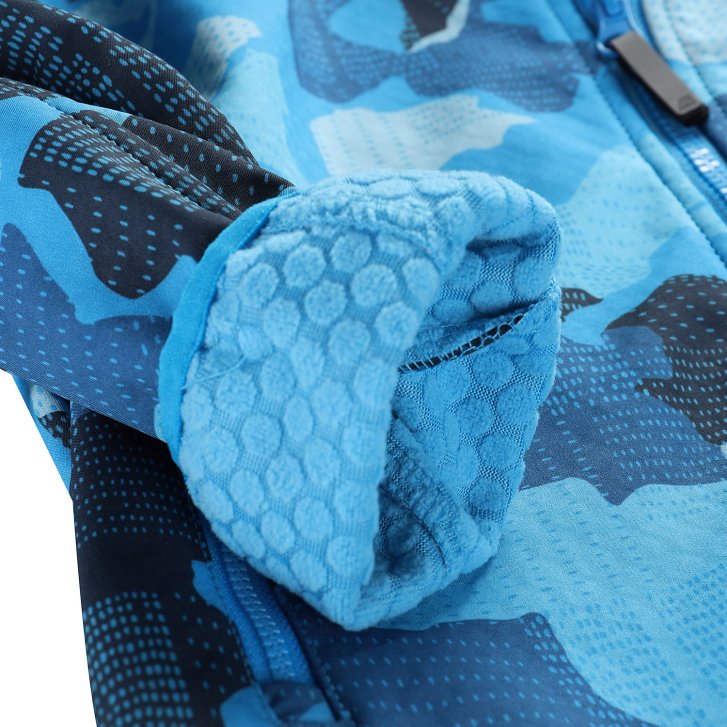 ALPINE PRO - EZORO DĚTSKÁ SOFTSHELLOVÁ BUNDA S MEMBRÁNOU