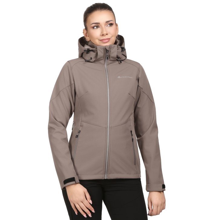 ALPINE PRO - HOORA 2 DÁMSKÁ SOFTSHELLOVÁ BUNDA S MEMBRÁNOU