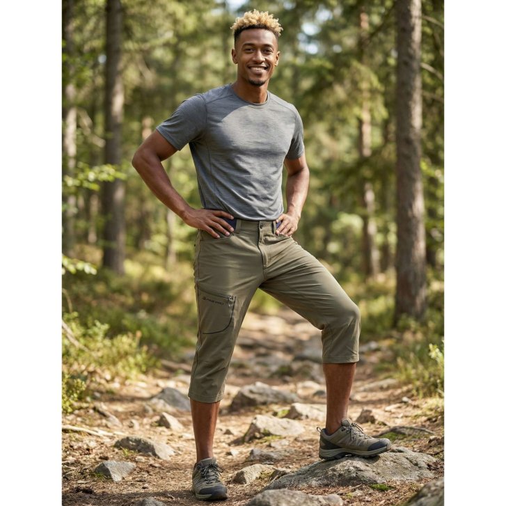 ALPINE PRO - WEDER 2 PÁNSKÉ SOFTSHELLOVÉ CAPRI KALHOTY