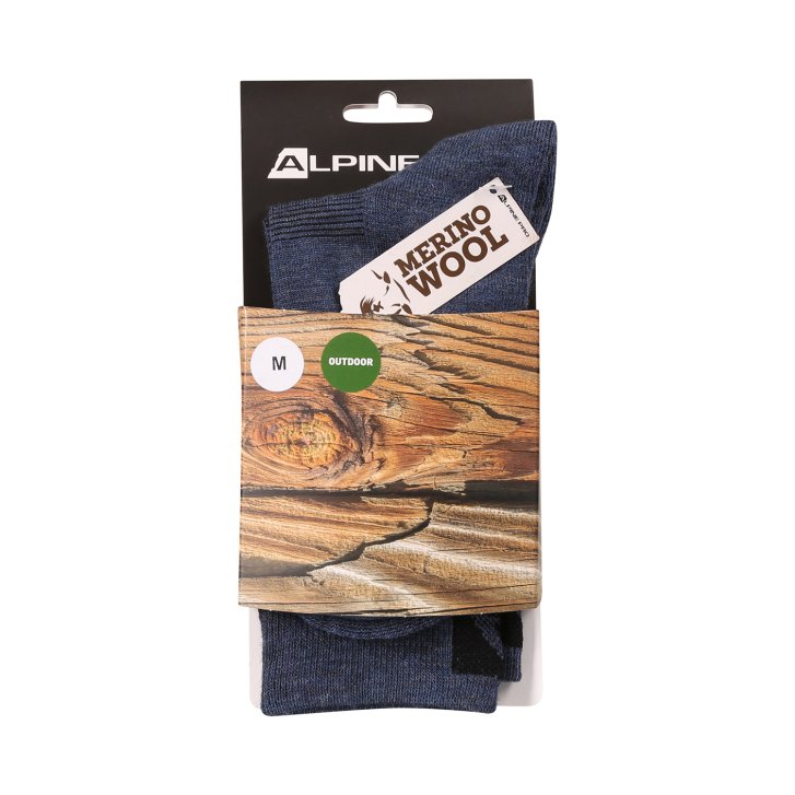 ALPINE PRO - ERATE ANTIBAKTERIÁLNE PONOŽKY Z MERINO VLNY