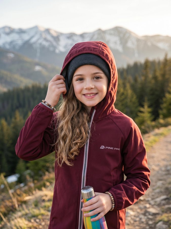 ALPINE PRO - HOORO 2 DĚTSKÁ SOFTSHELLOVÁ BUNDA
