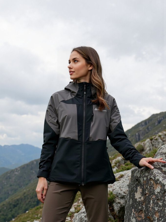 ALPINE PRO - TEMUNA DÁMSKÁ OUTDOOROVÁ BUNDA S MEMBRÁNOU PTX