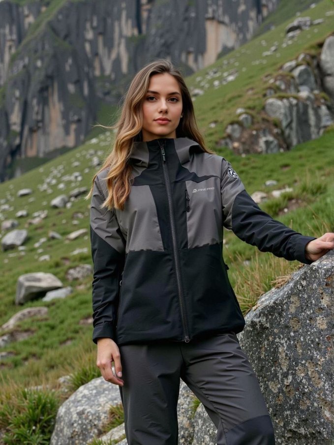 ALPINE PRO - TEMUNA DÁMSKÁ OUTDOOROVÁ BUNDA S MEMBRÁNOU PTX
