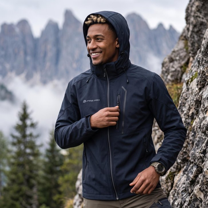 ALPINE PRO - GEDER PÁNSKÁ SOFTSHELLOVÁ BUNDA S MEMBRÁNOU
